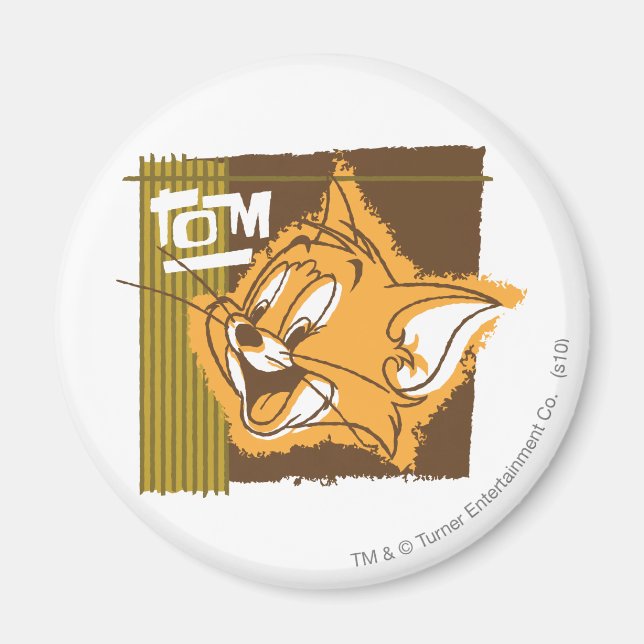 Tom Lycklig Ansikte Magnet (Framsidan)