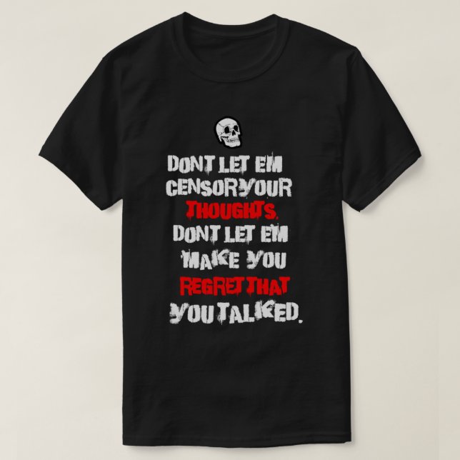 Tom Macdonald - Politiskt inkorrekt text art C T Shirt (Design framsida)