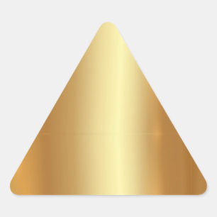 Tom mall Anpassningsbarna Text QR-kod Logotyp Guld Triangelformat Klistermärke