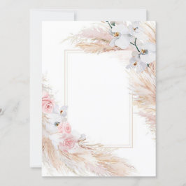 Tom mall Floral Inbjudan/Spara datum