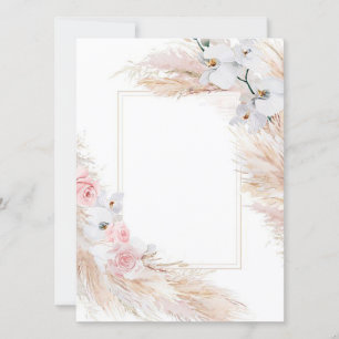 Tom mall Floral Inbjudan/Spara datum