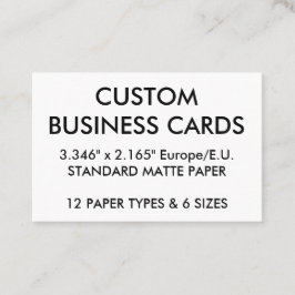 Tom mall för Affärskort i Personligen Anpassningsb Visitkort