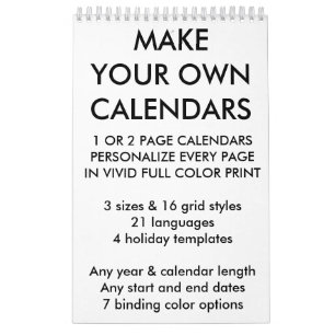 Tom mall för anpassningsbarpersonligkalender kalender