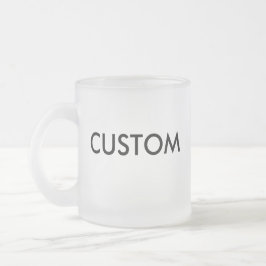 Tom mall för beställnings- frostad glasmugg