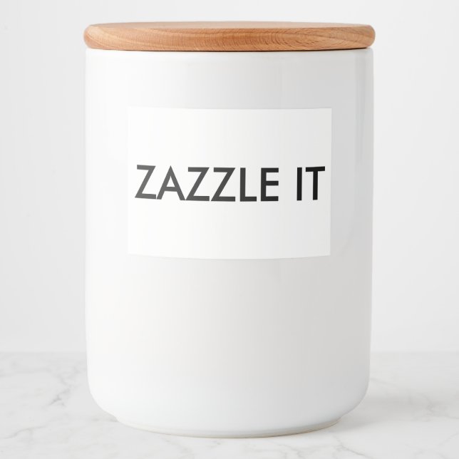 Tom mall för etikett för anpassningsbar Personlig  (Framsida)