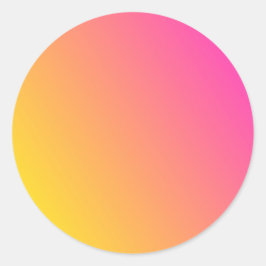 tom mall för tom övertoning för rosa gult, stämpel runt klistermärke