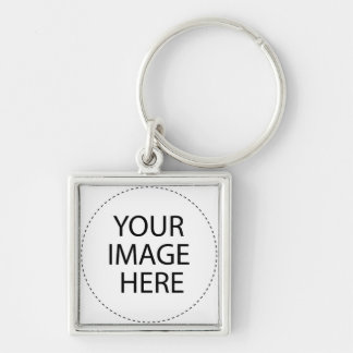 Tom mall..  Lägg till bildtexten här Fyrkantig Silverfärgad Nyckelring