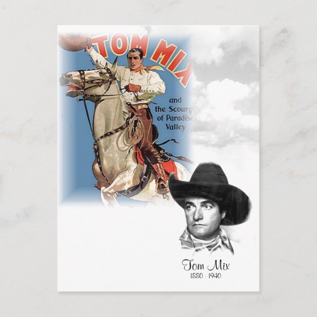 Tom Mix 1880-1940 Vykort (Framsida)
