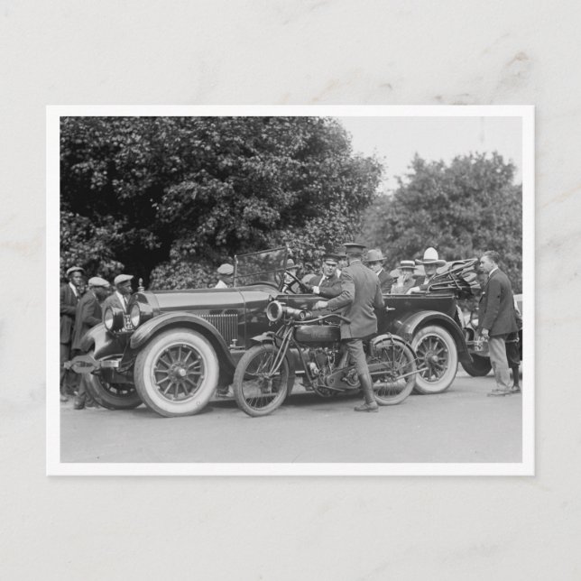 Tom Mix arresterades för fortkörning Vykort (Framsida)