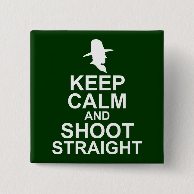 Tom Mix Behålla Lugn och Shoot Rak Knapp (Framsida)