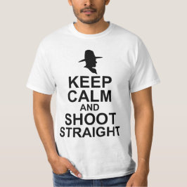 Tom Mix Behålla Lugn och Shoot Rak T-shirt