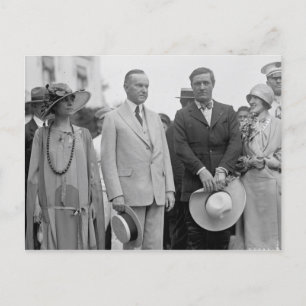Tom Mix med president Coolidge Vykort