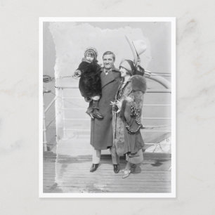Tom Mix och Family Traveling Vykort