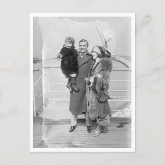 Tom Mix och Family Traveling Vykort