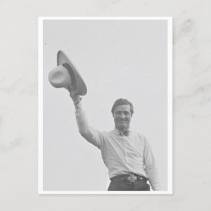 Tom Mix tog med sig en grupp pojkar Vykort