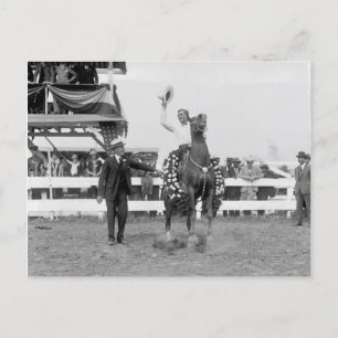 Tom Mix vinkarare till folkmassorna Vykort