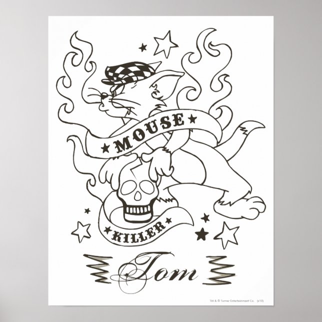 Tom Mouse Killer Tattoo 1 Poster (Framsidan)