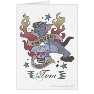 Tom Mouse Killer Tattoo 2 Hälsningskort