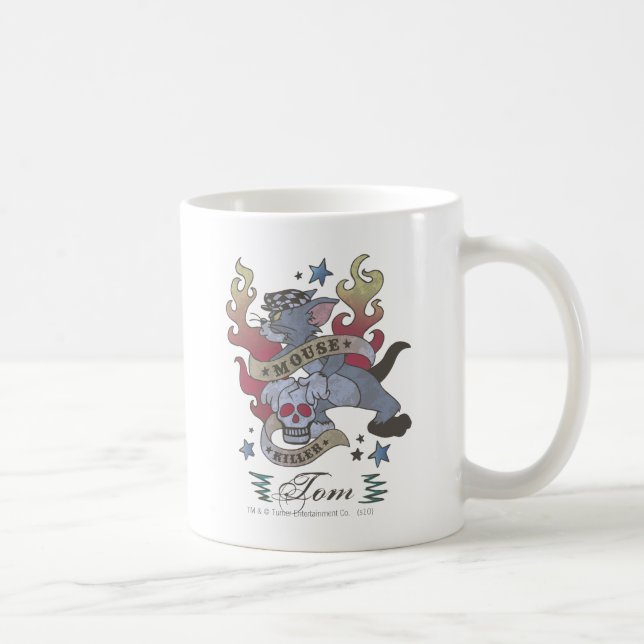 Tom Mouse Killer Tattoo 2 Kaffemugg (Höger)