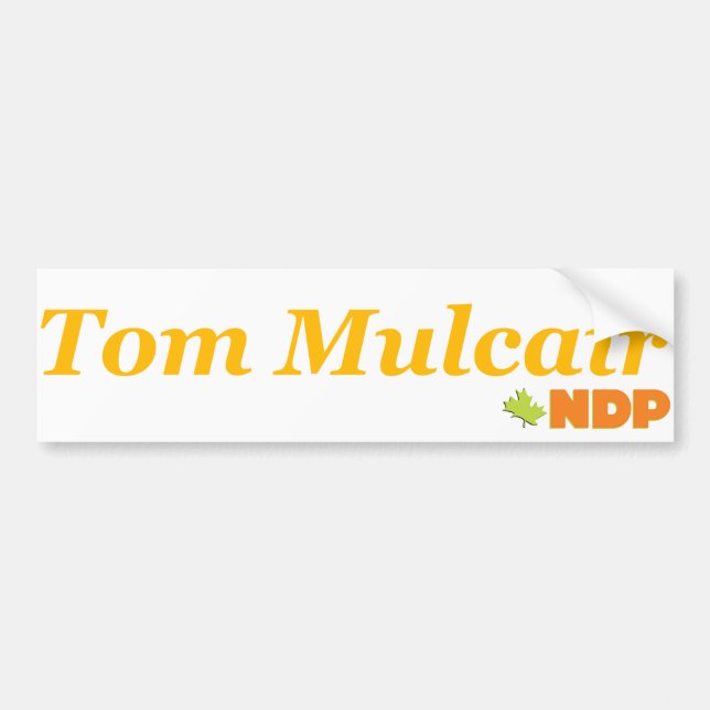 Tom Mulcair NDP Bildekal (Framsidan)