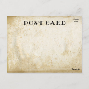 Tom Nedfläckad Papper DIY-Åldras Rustic Vykort
