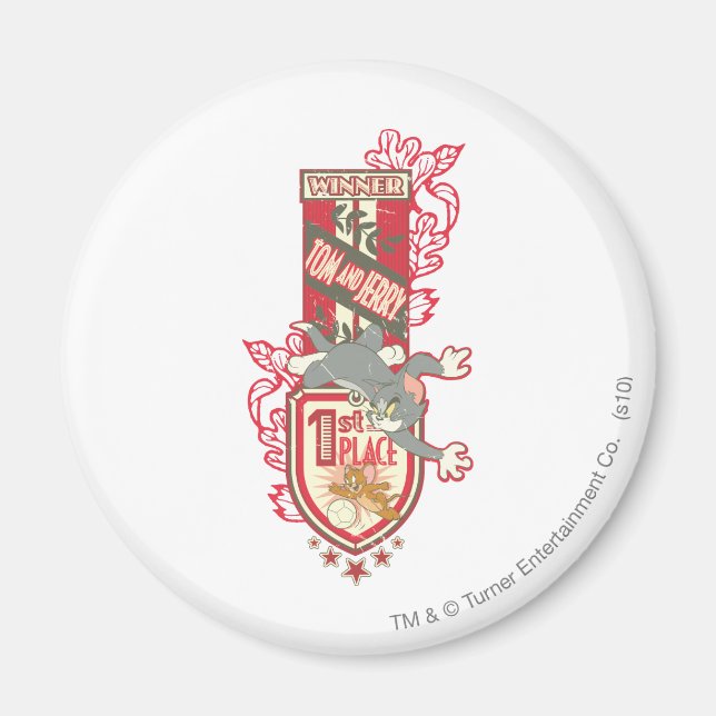 Tom och Jerry 1st Ställe 1 Magnet (Framsidan)