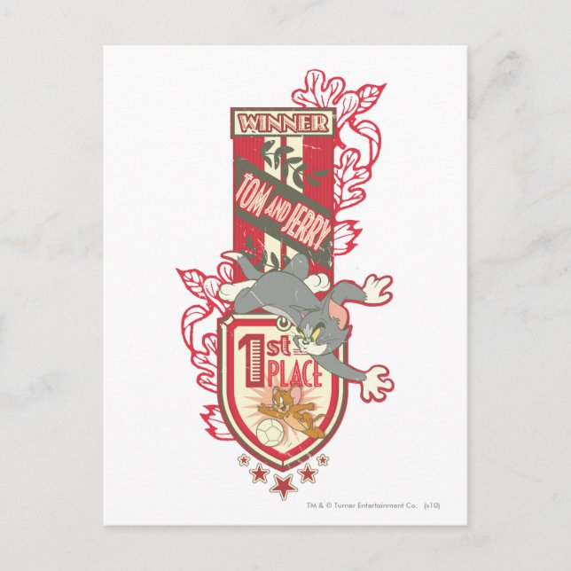 Tom och Jerry 1st Ställe 1 Vykort (Framsida)