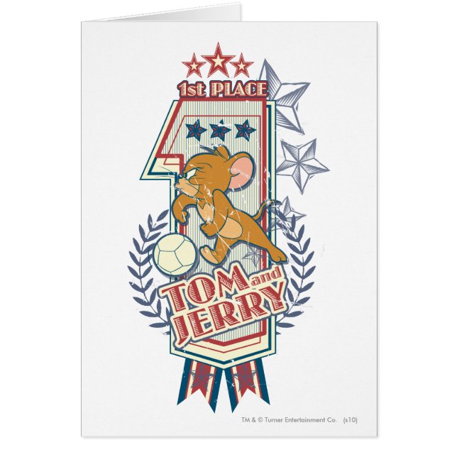 Tom och Jerry 1st Ställe 2 Hälsningskort (Framsidan)