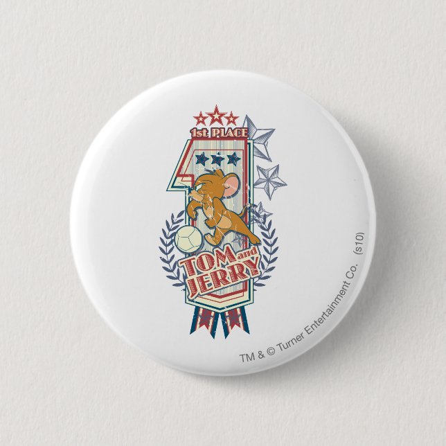 Tom och Jerry 1st Ställe 2 Knapp (Framsida)