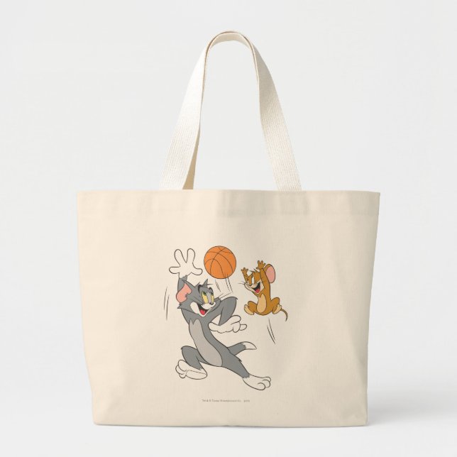 Tom och Jerry Basketball 1 Jumbo Tygkasse (Framsidan)