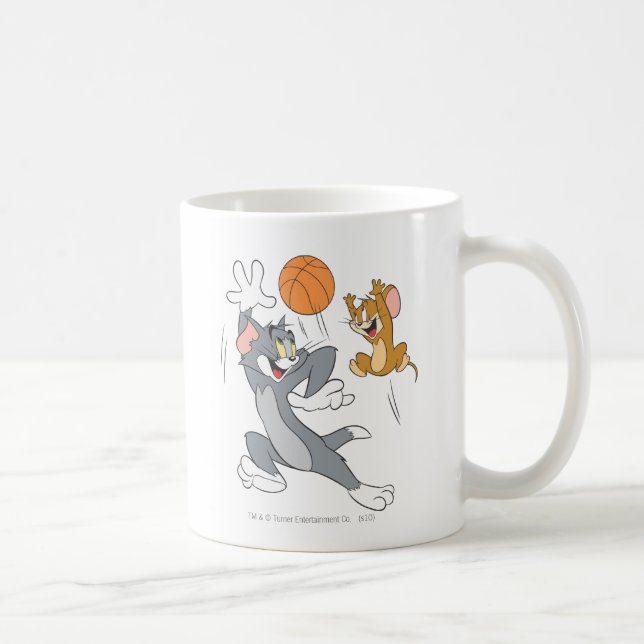 Tom och Jerry Basketball 1 Kaffemugg (Höger)