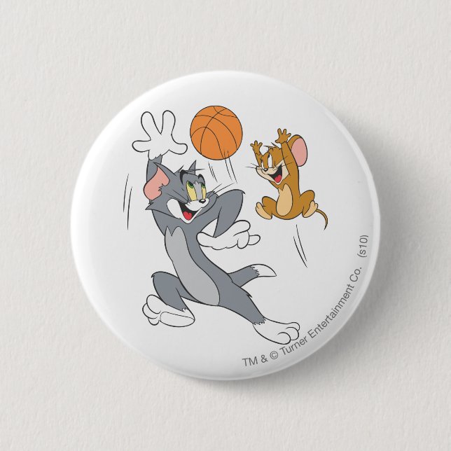 Tom och Jerry Basketball 1 Knapp (Framsida)