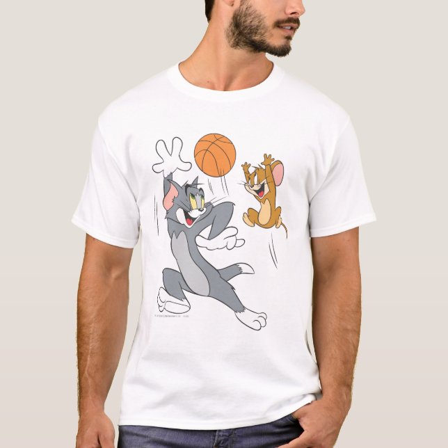 Tom och Jerry Basketball 1 Tee (Framsida)
