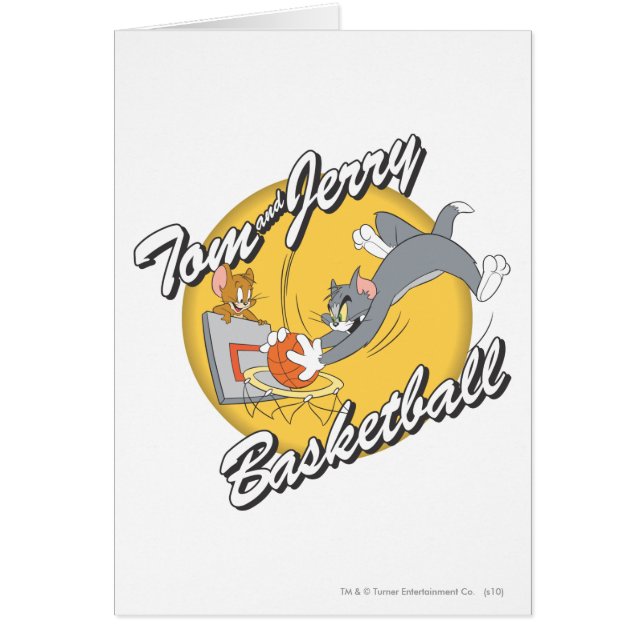 Tom och Jerry Basketball 2 Hälsningskort (Framsidan)