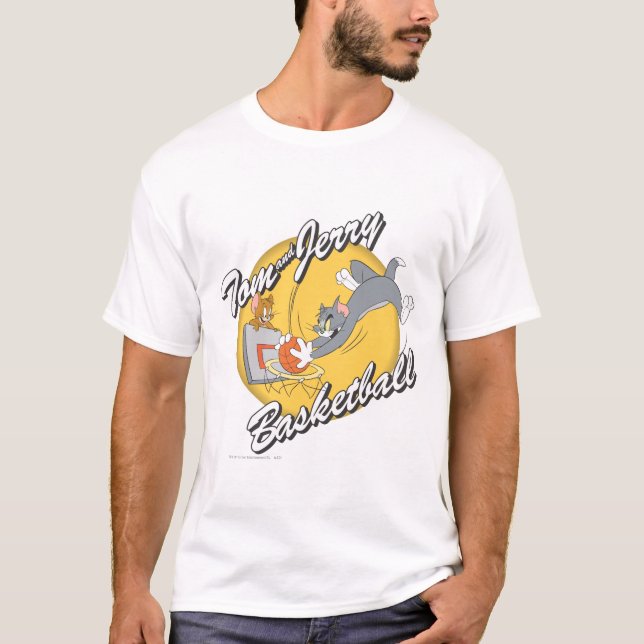 Tom och Jerry Basketball 2 T-shirt (Framsida)