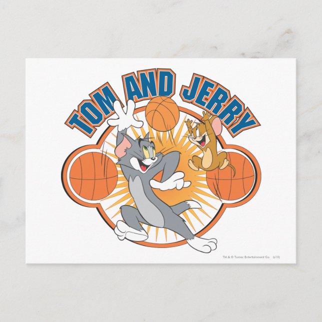 Tom och Jerry Basketball 4 Vykort (Framsida)