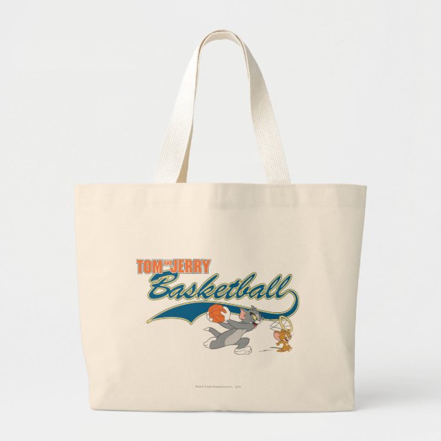 Tom och Jerry Basketball 5 Jumbo Tygkasse (Framsidan)