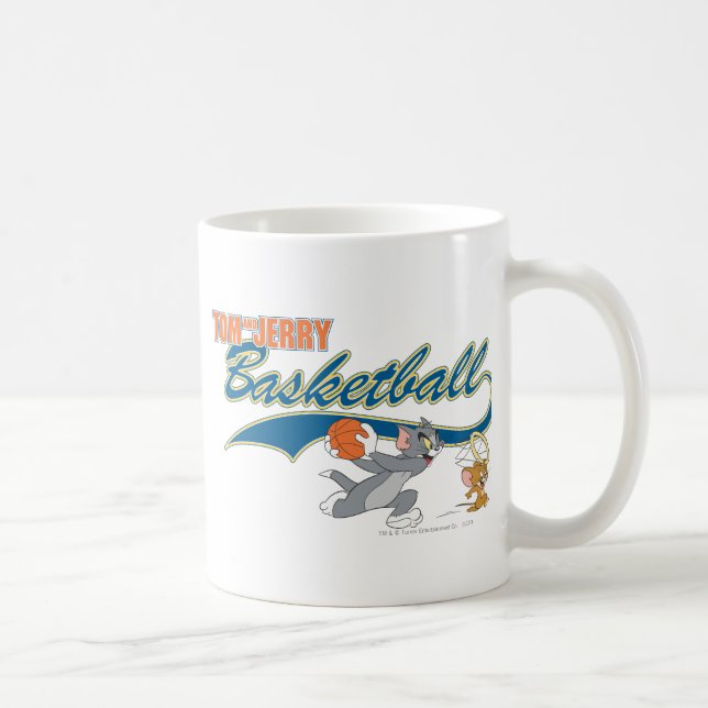 Tom och Jerry Basketball 5 Kaffemugg (Höger)