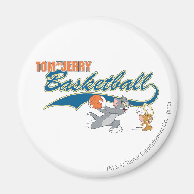 Tom och Jerry Basketball 5 Magnet (Framsidan)