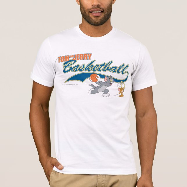 Tom och Jerry Basketball 5 Tee Shirt (Framsida)