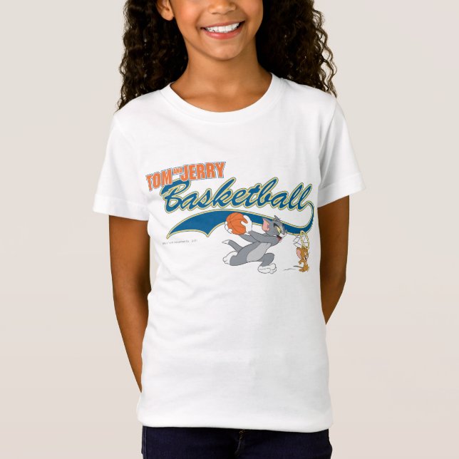 Tom och Jerry Basketball 5 Tee Shirt (Framsida)