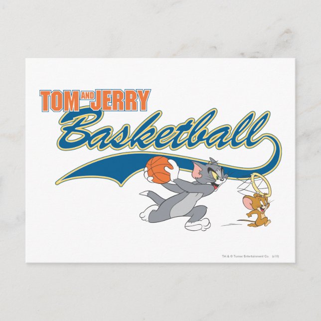 Tom och Jerry Basketball 5 Vykort (Framsida)