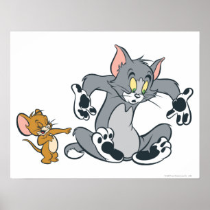 Tom och Jerry Black Tass Cat Poster
