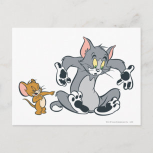 Tom och Jerry Black Tass Cat Vykort