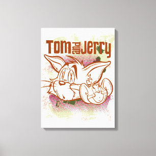 Tom och Jerry Brown och Grönt Canvastryck
