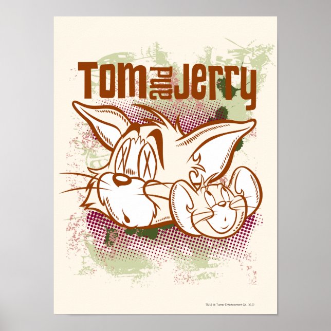 Tom och Jerry Brown och Grönt Poster (Framsidan)