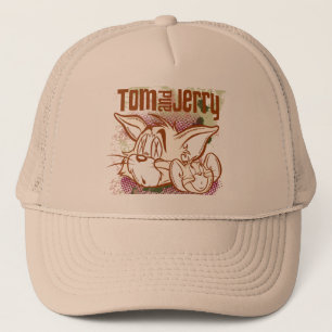 Tom och Jerry brunt och grönt Truckerkeps