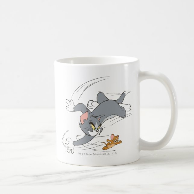 Tom och Jerry Chase Turn Kaffemugg (Höger)