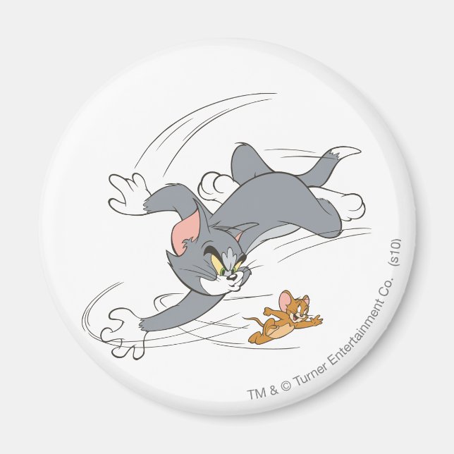 Tom och Jerry Chase Turn Magnet (Framsidan)