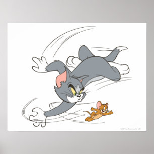Tom och Jerry Chase Turn Poster
